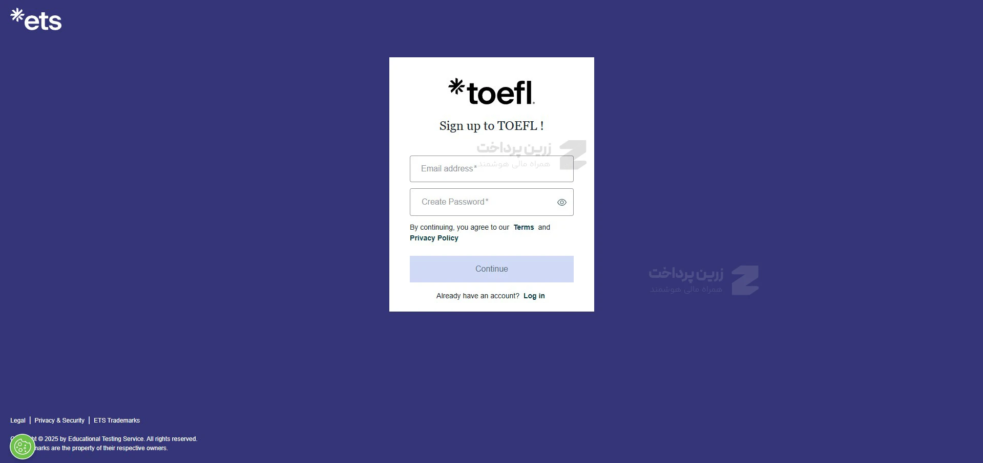 مرحله چهارم ثبت نام آزمون تافل