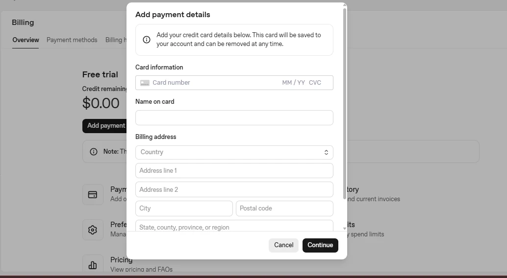 روش پرداخت ChatGPT API با ویزا و مسترکارت برای توسعه‌دهندگان در سال 2026