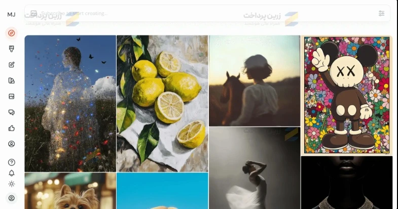 ساخت کاور اینستاگرام و یوتیوب با میدجرنی | تصویر محیط میدجرنی